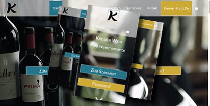 Kromer- Wein bei WordPress Freiburg