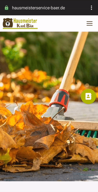 Hausmeisterservice Baer Mobil GIF Webseite mit WordPress aus Freiburg